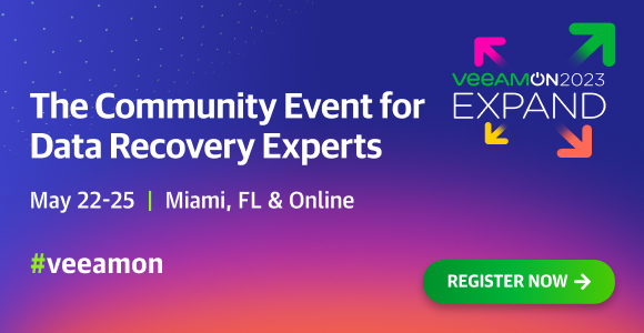 VeeamOn 2023 – The finest Community Event for Data Recovery Experts